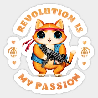 Revolution is my passion Sticker